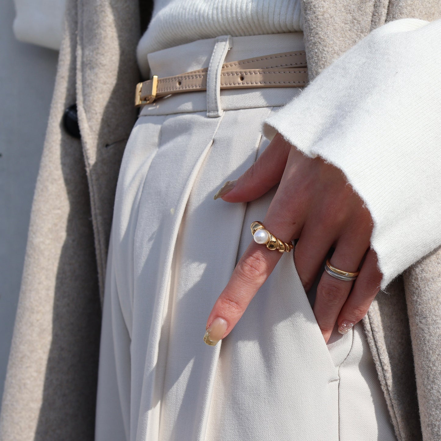 Nuance pearl ring