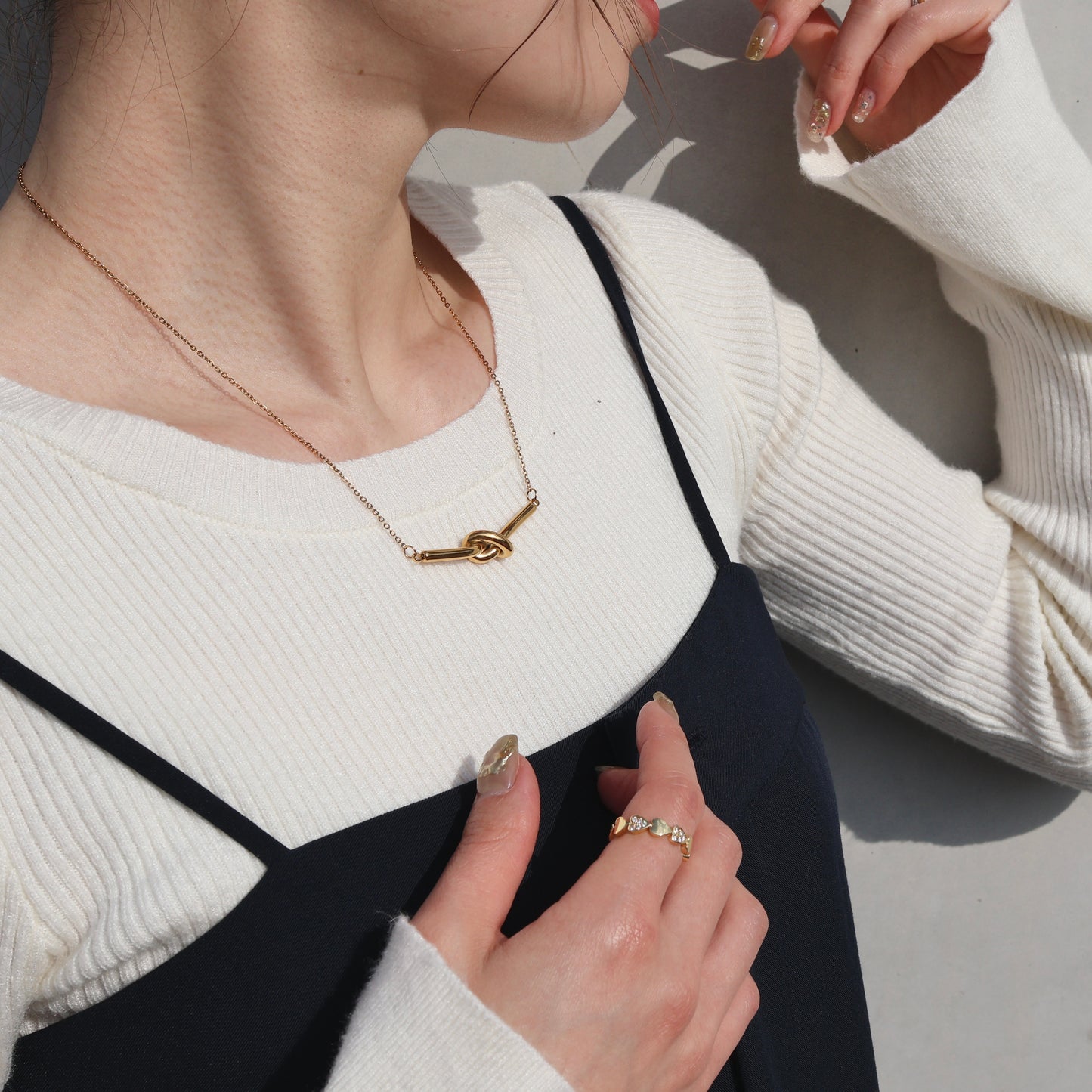 Gold heart ring