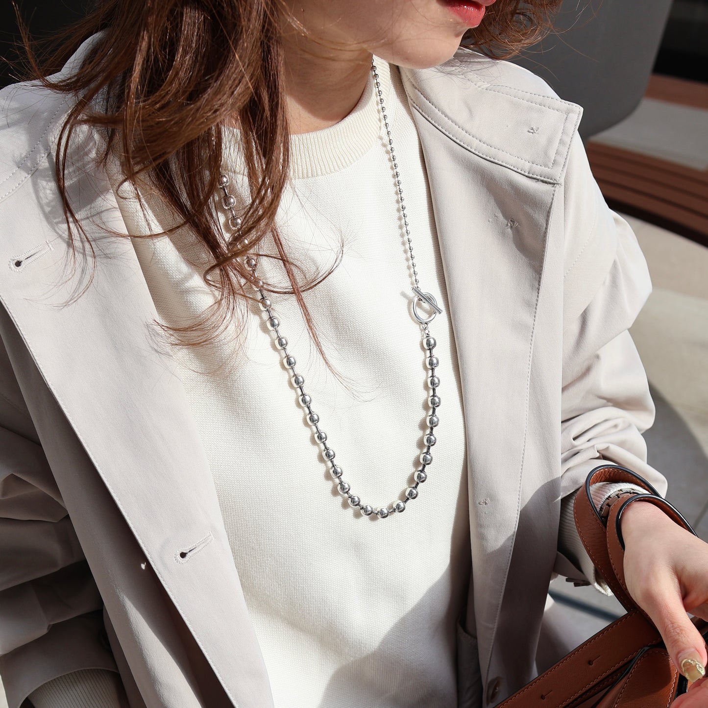 Long ball necklace