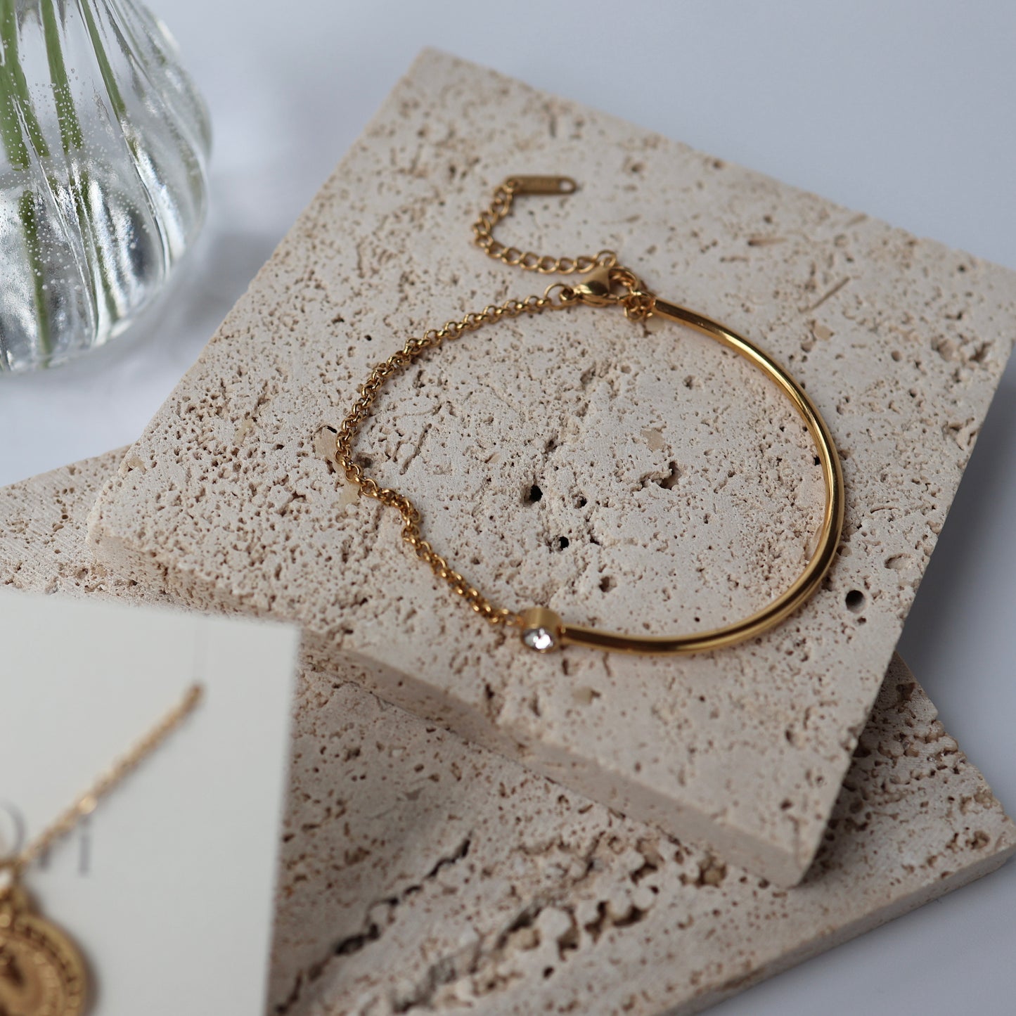 Coin necklace & Half chain brecelet