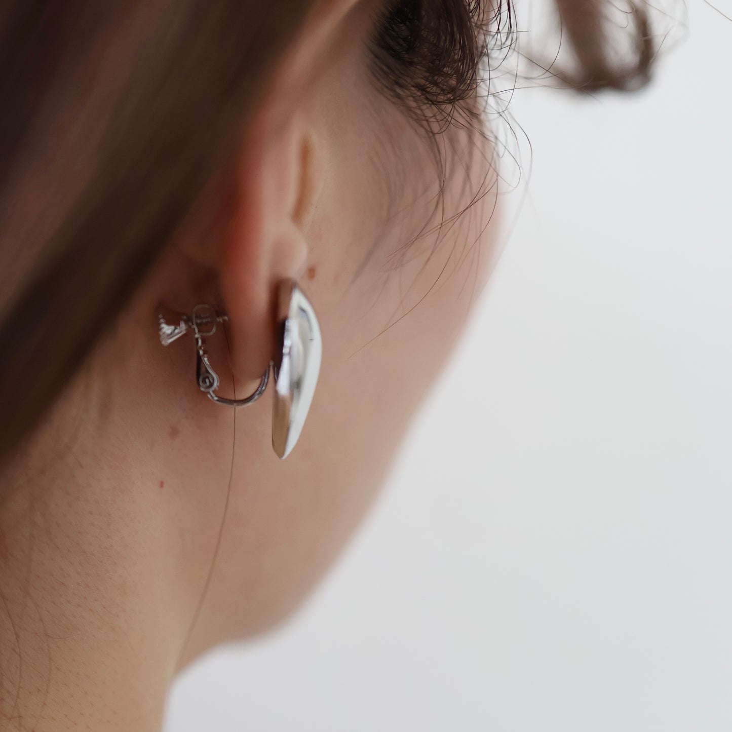 Big heart pierce & earrings