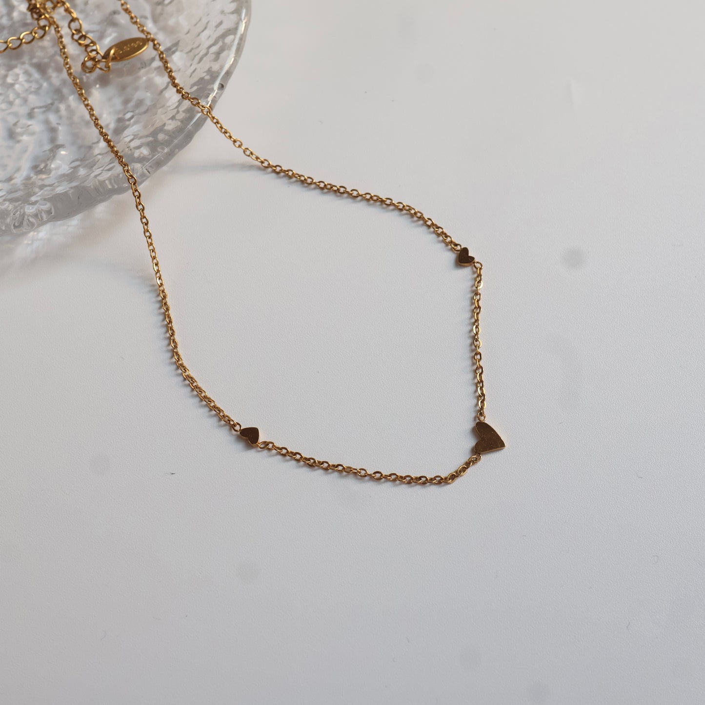 Heart chain necklace