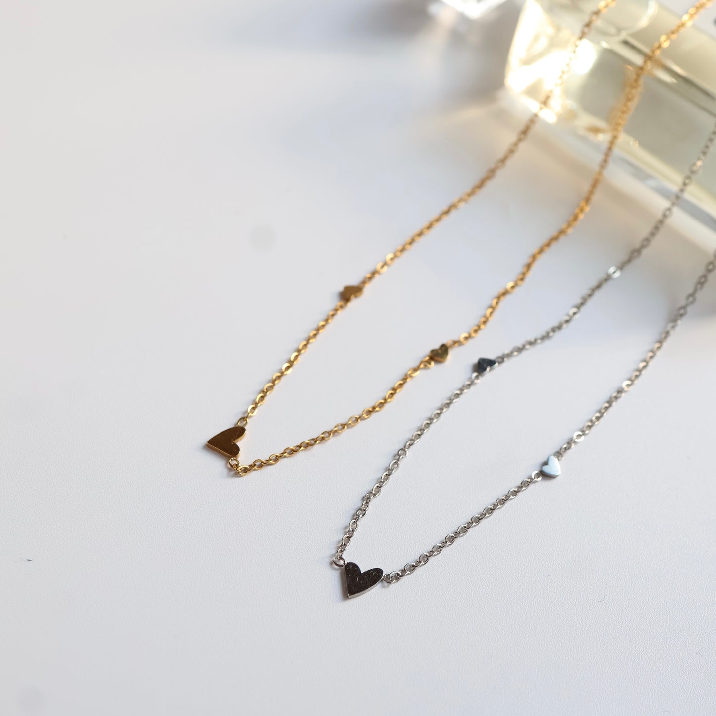 Heart chain necklace