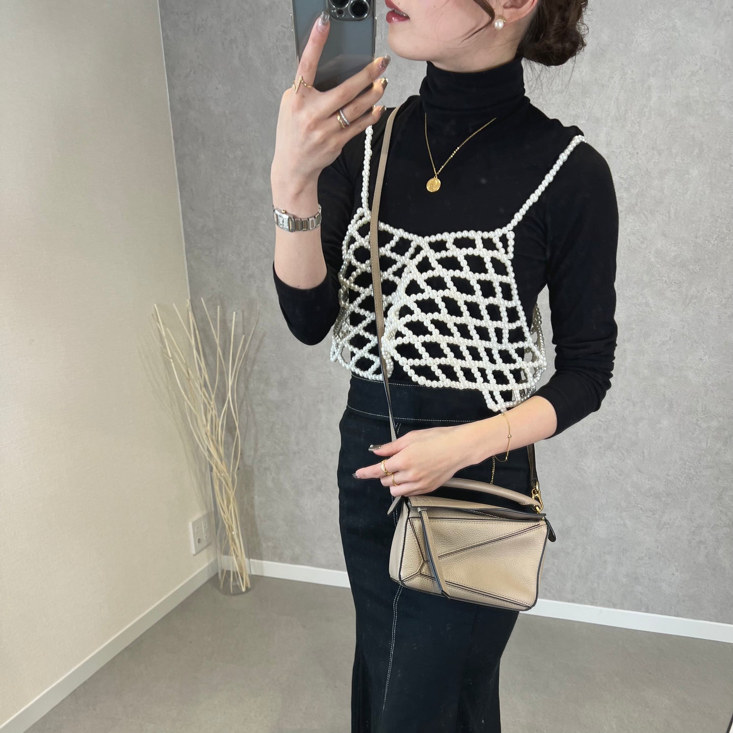 Coin necklace & Half chain brecelet